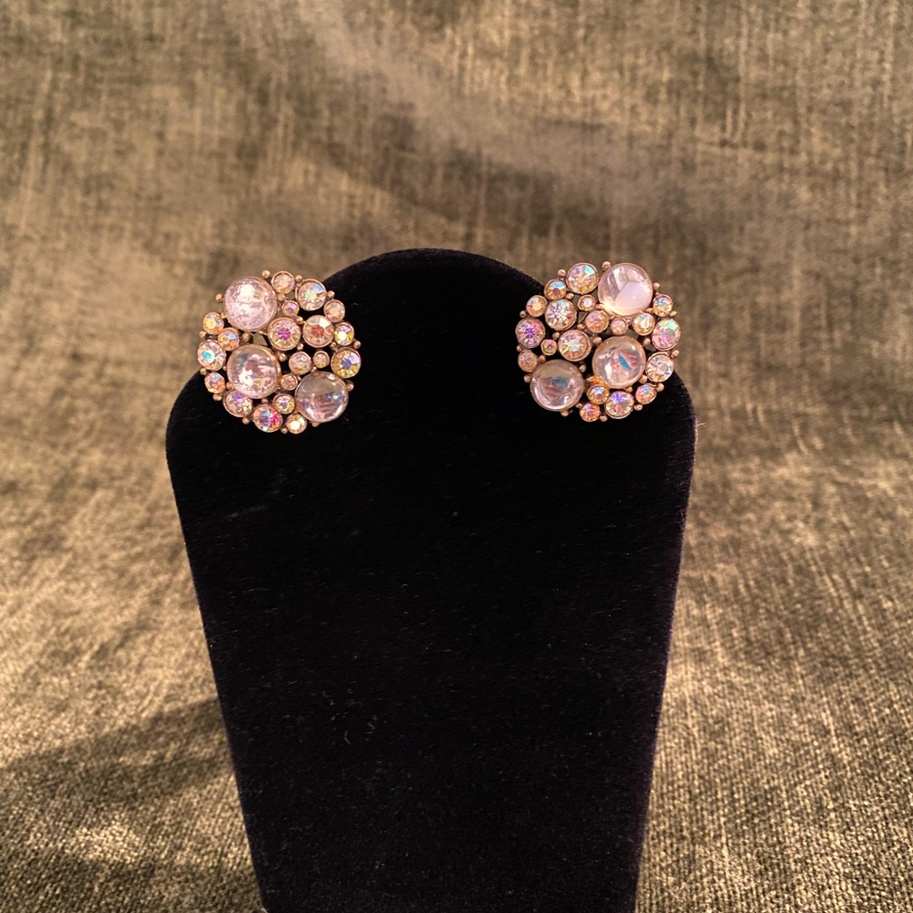 Vintage Signed Claudette Clip-on Earrings